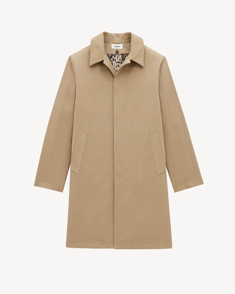 Coat cotton gabardine