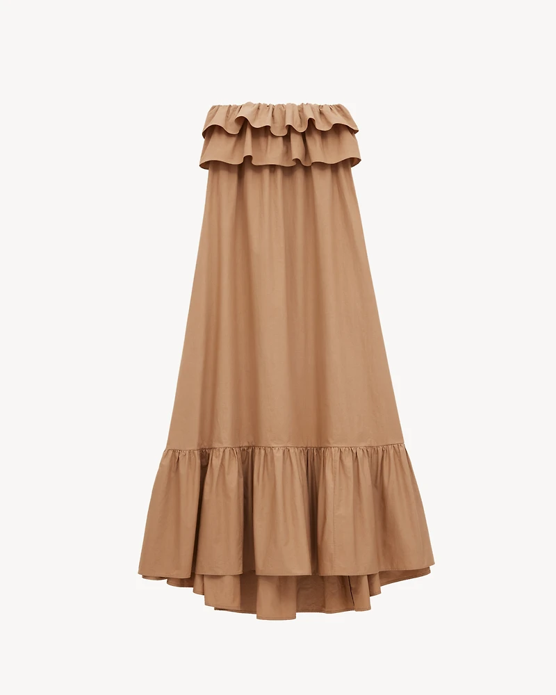 ruffled dress cotton serge