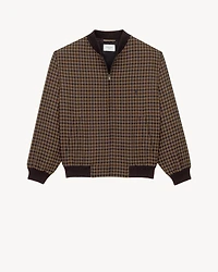 CASSANDRE bomber jacket wool check