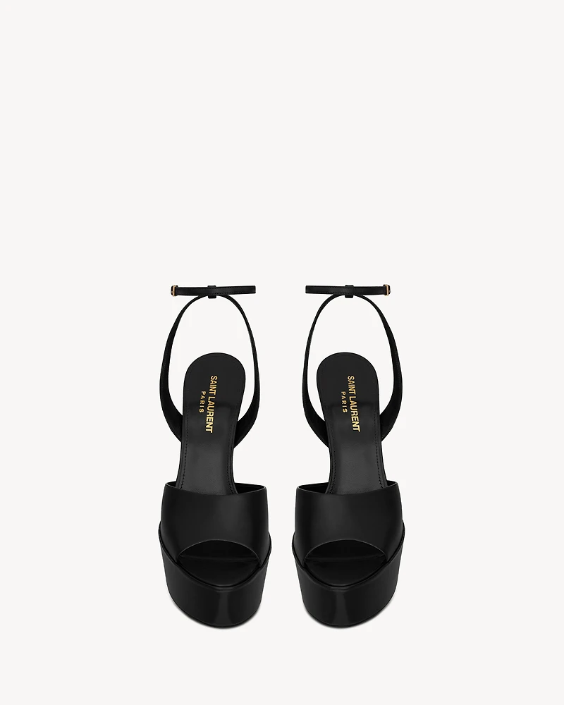 Jodie platform sandals shiny leather