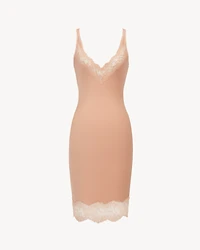 boxy dress in floral silicone