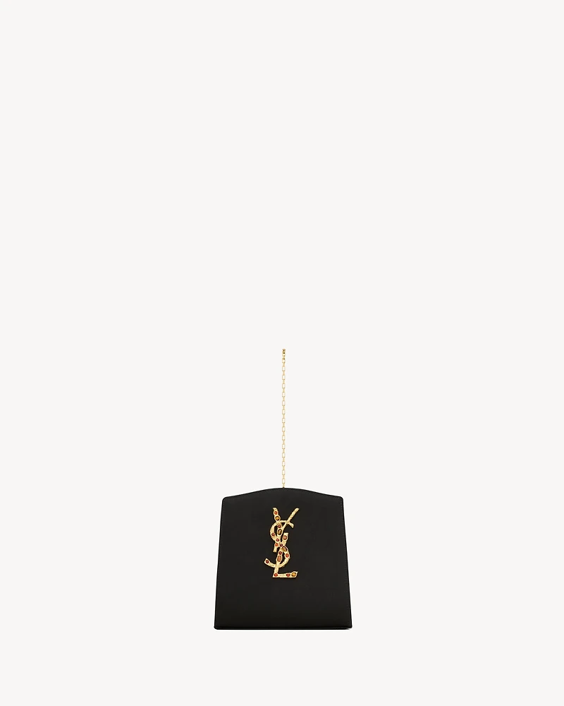 EVENING mini bracelet bag in satin
