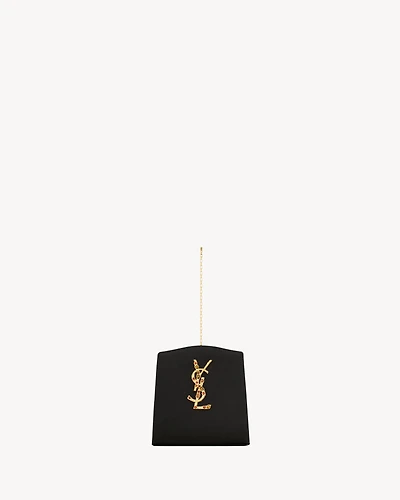 EVENING mini bracelet bag in satin