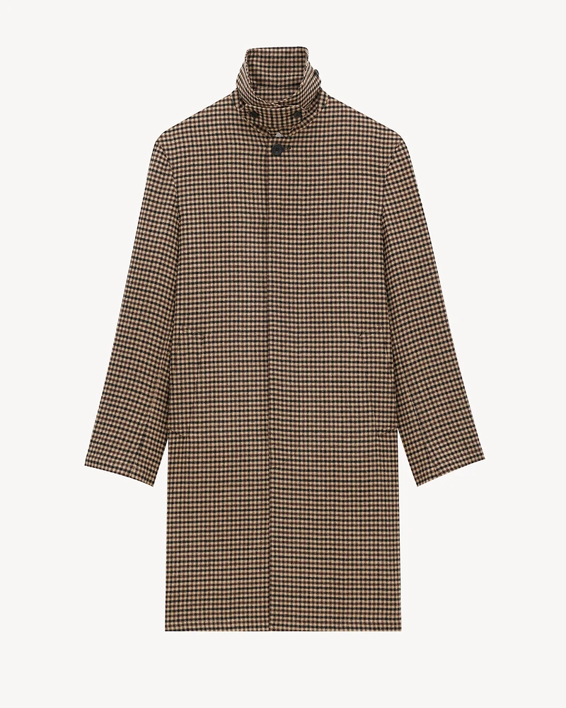 mac coat vichy check