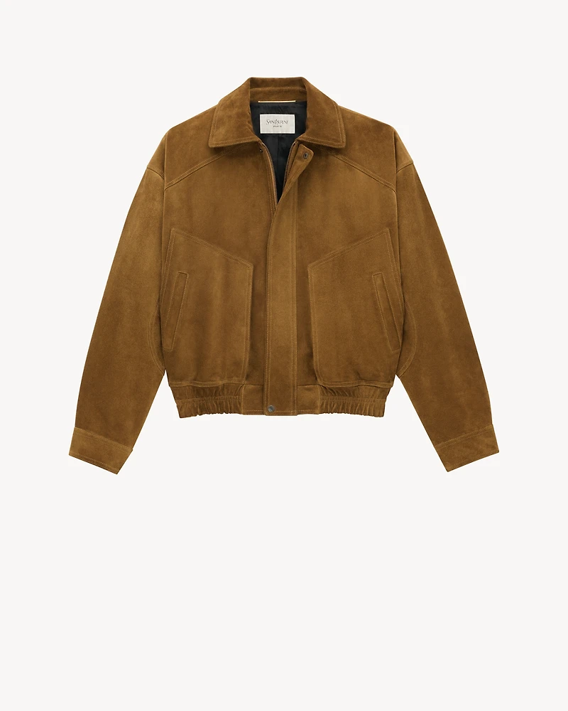 bomber jacket suede
