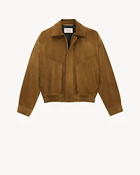 bomber jacket suede