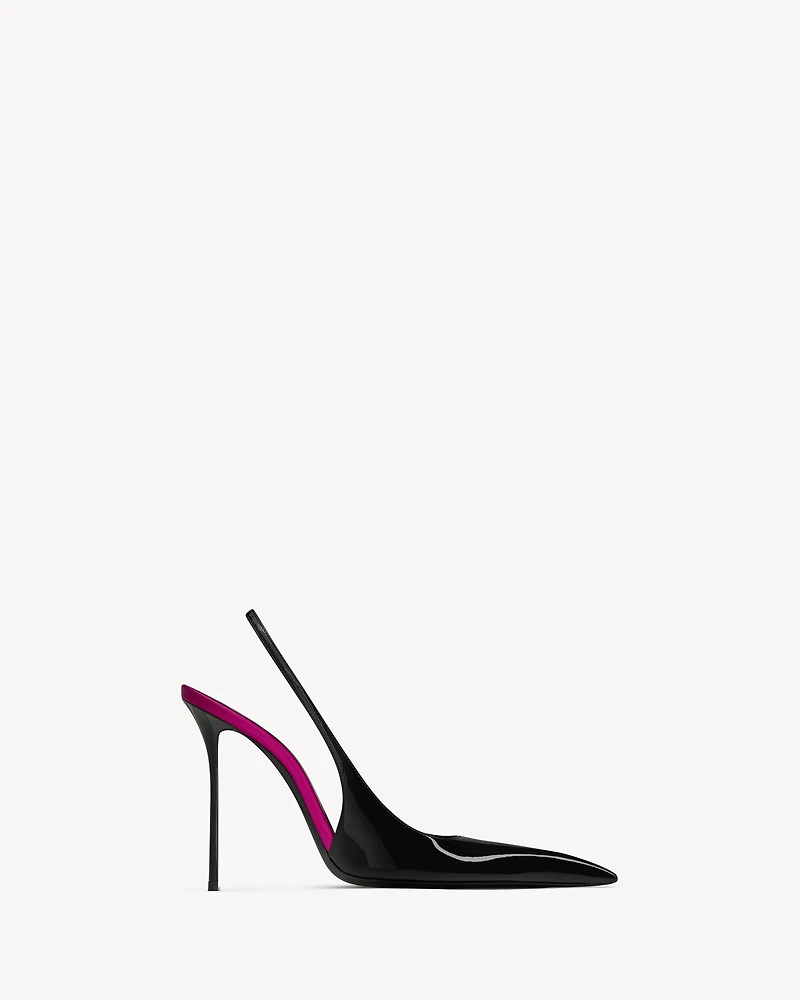 AMALIA slingback pumps patent leather