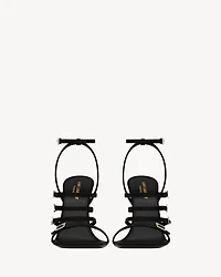 Jerry sandals crepe satin and rhinestones