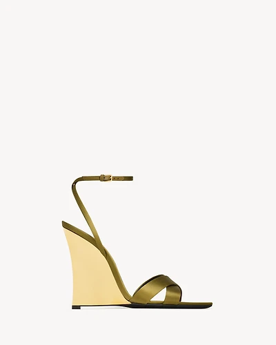 LUCIENNE wedges satin crepe
