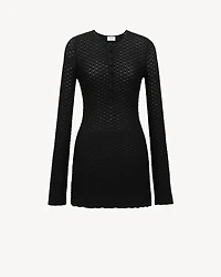 mini dress crochet knit