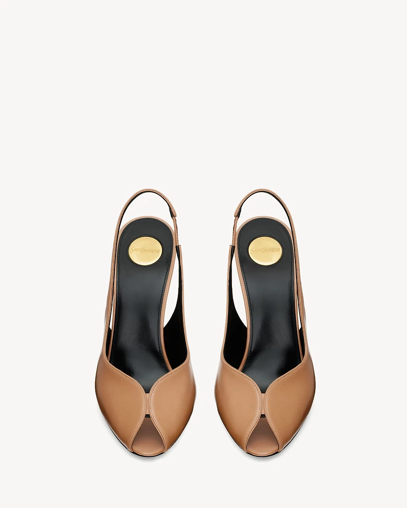 PAGE slingback pumps smooth leather