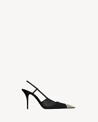 JEANNE slingback pumps glazed leather