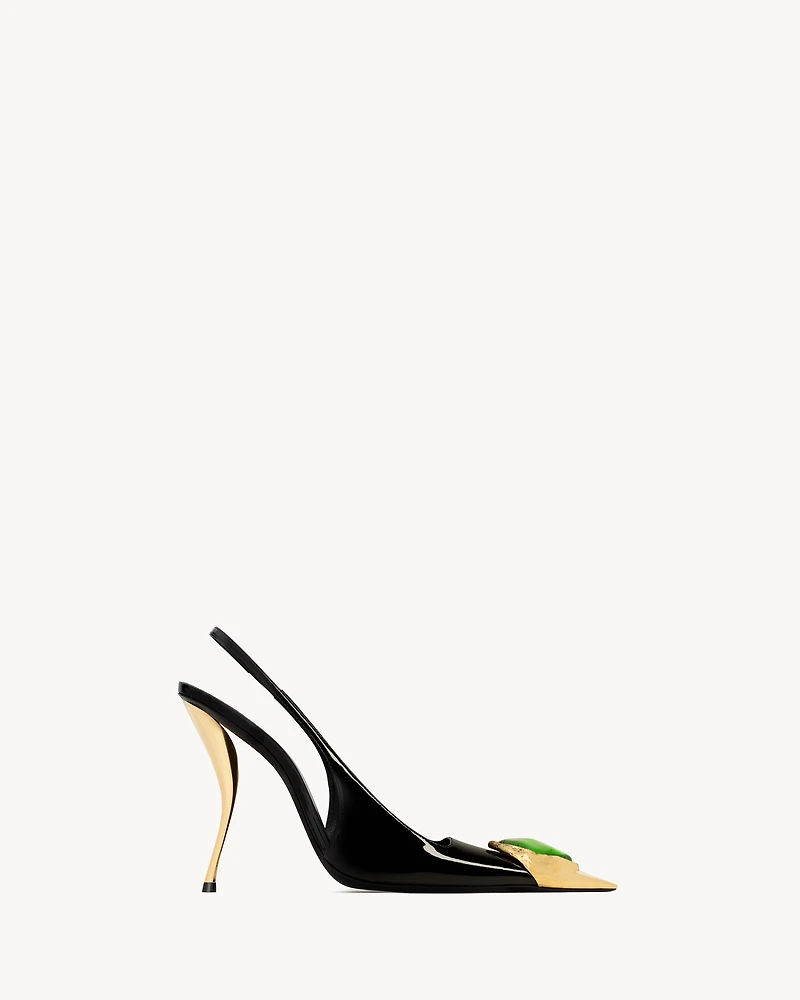 LOULOU slingback pumps patent leather