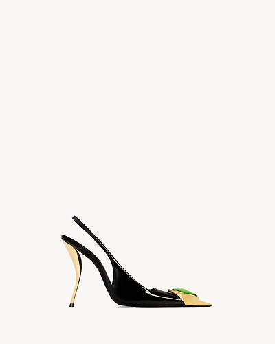 LOULOU slingback pumps patent leather