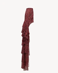 cascade skirt silk crepe muslin