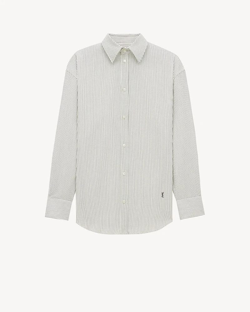 shirt striped cotton