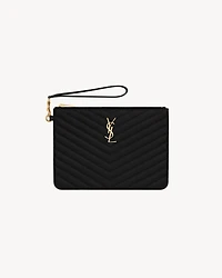 CASSANDRE MATELASSÉ A5 POUCH IN LEATHER