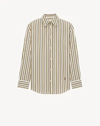 CASSANDRE shirt striped cotton poplin