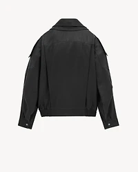bomber jacket lambskin