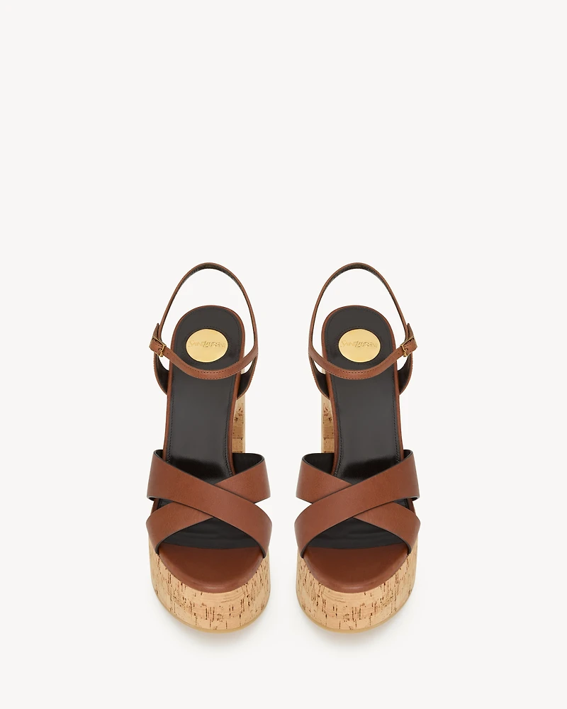 BIANCA platform sandals smooth leather
