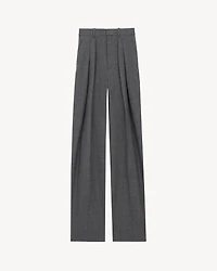wide-leg pants wool chiné