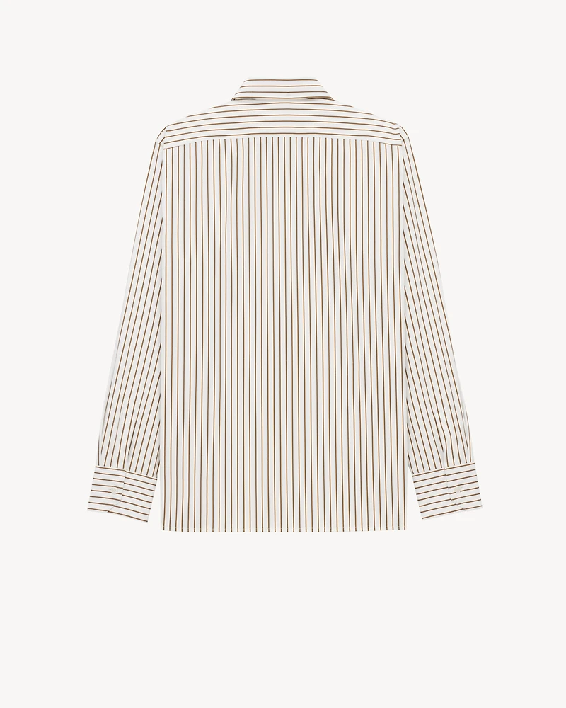 CASSANDRE shirt striped cotton poplin