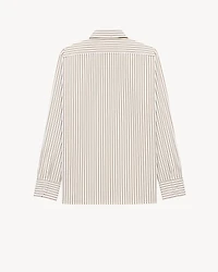 CASSANDRE shirt striped cotton poplin