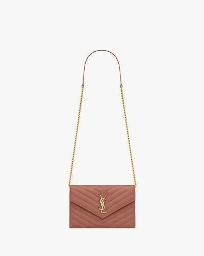 CASSANDRE ENVELOPE CHAIN WALLET IN LAMBSKIN