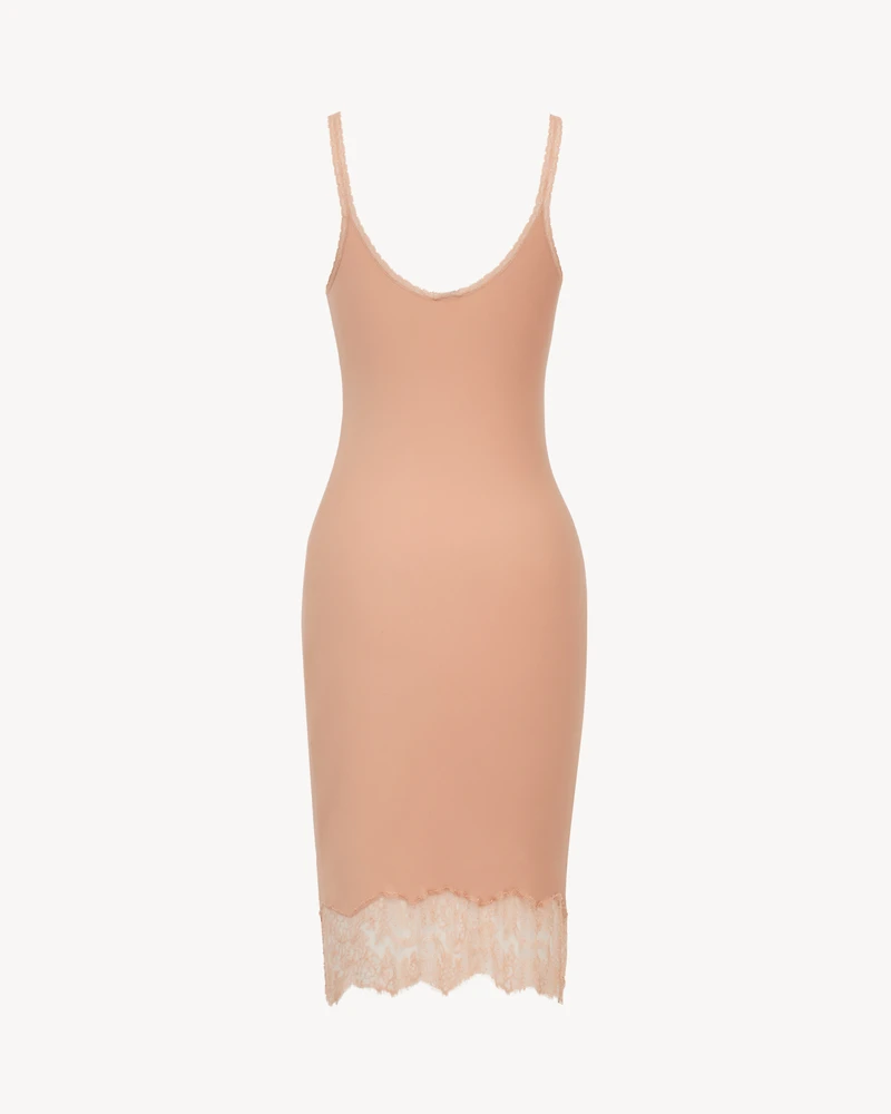 boxy dress in floral silicone