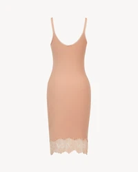 boxy dress in floral silicone