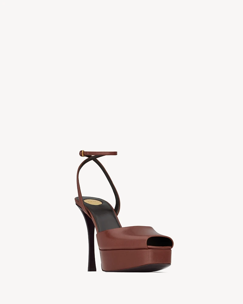 LA SCANDALE platform sandals smooth leather