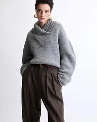 shawl sweater chunky knit