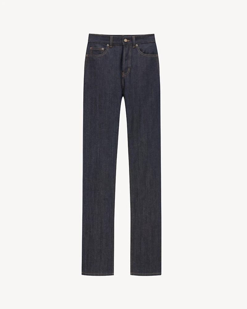 90's slim jeans raw indigo denim