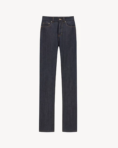 90's slim jeans raw indigo denim