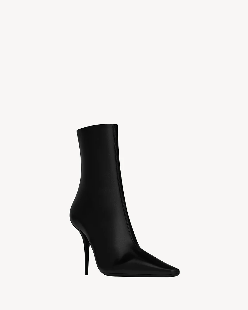 ASHLEY booties smooth leather