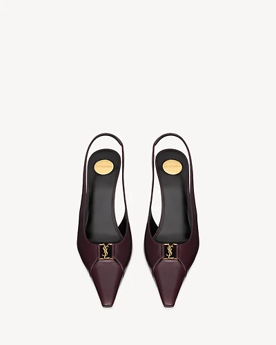 BABYLONE BRETEUIL slingback pumps smooth leather