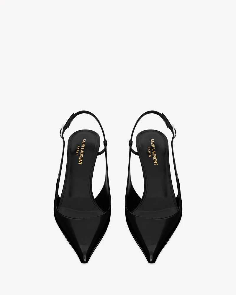 VENDOME slingback pumps glazed leather