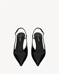 VENDOME slingback pumps glazed leather