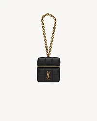 CASSANDRE MATELASSÉ CARRÉ mini cube on chain in lambskin