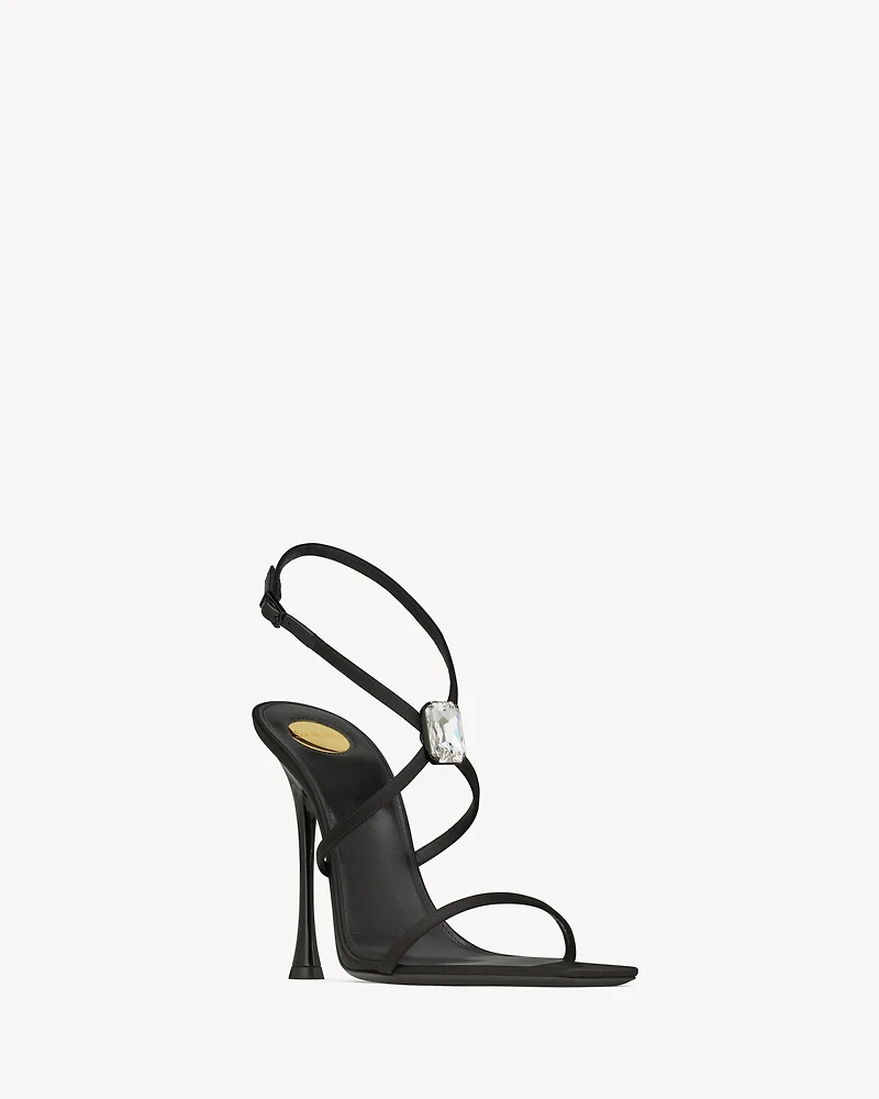 HARLOW sandals satin crepe and crystals
