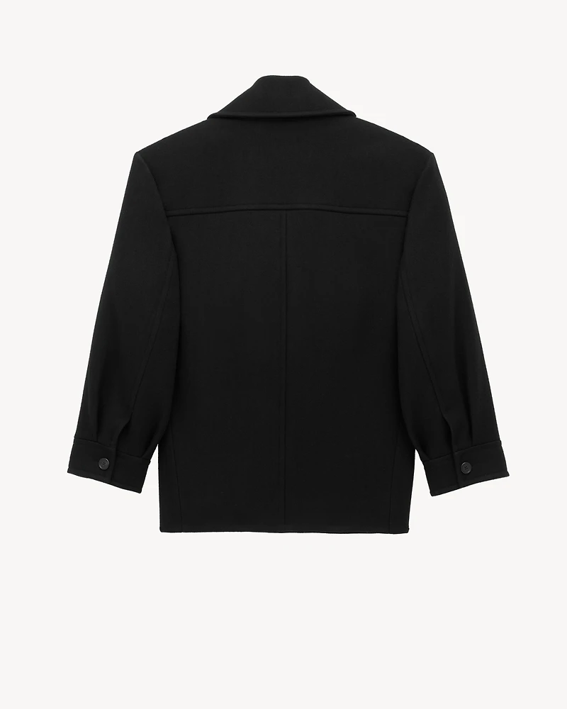 oversized peacoat wool