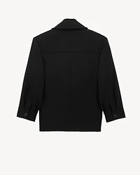 oversized peacoat wool