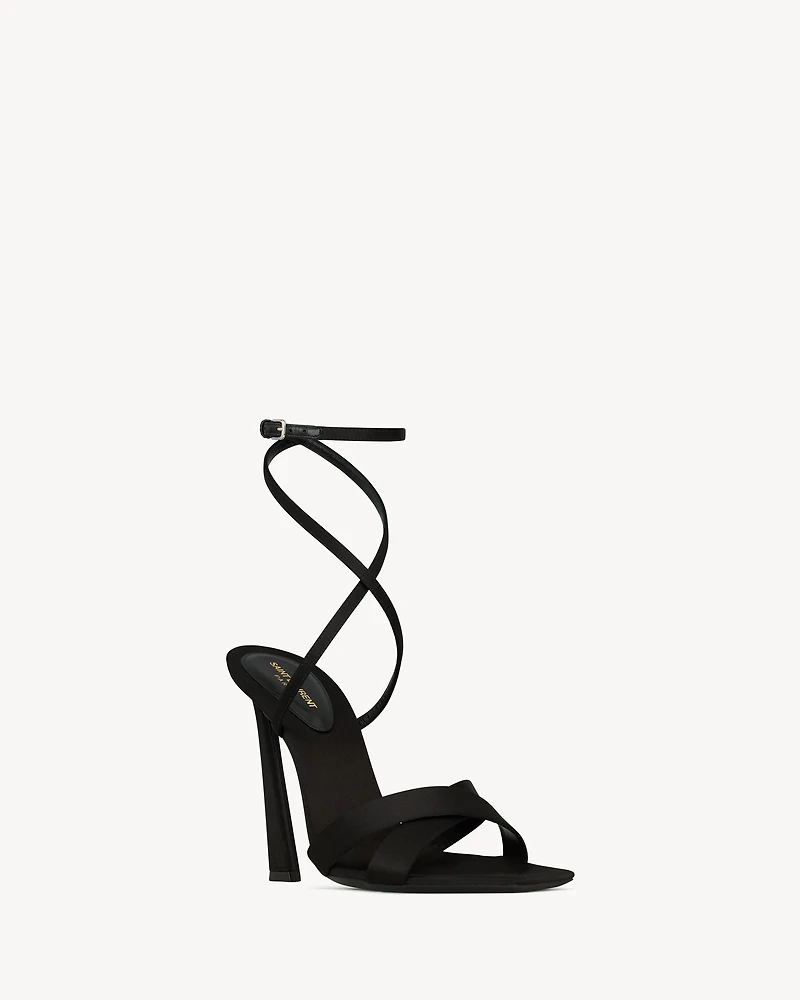 CORINNE sandals satin crepe