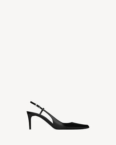 VENDOME slingback pumps glazed leather