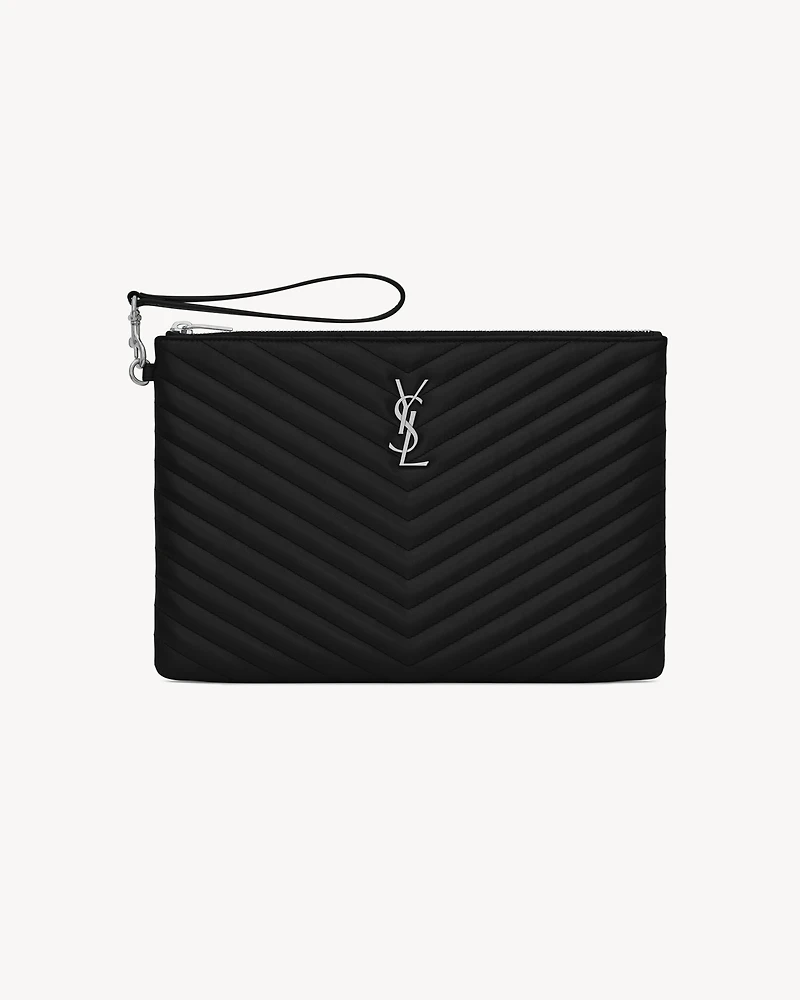 CASSANDRE MATELASSÉ tablet pouch in leather