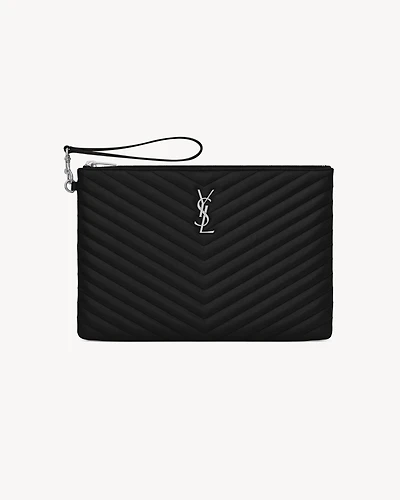 CASSANDRE MATELASSÉ tablet pouch in leather