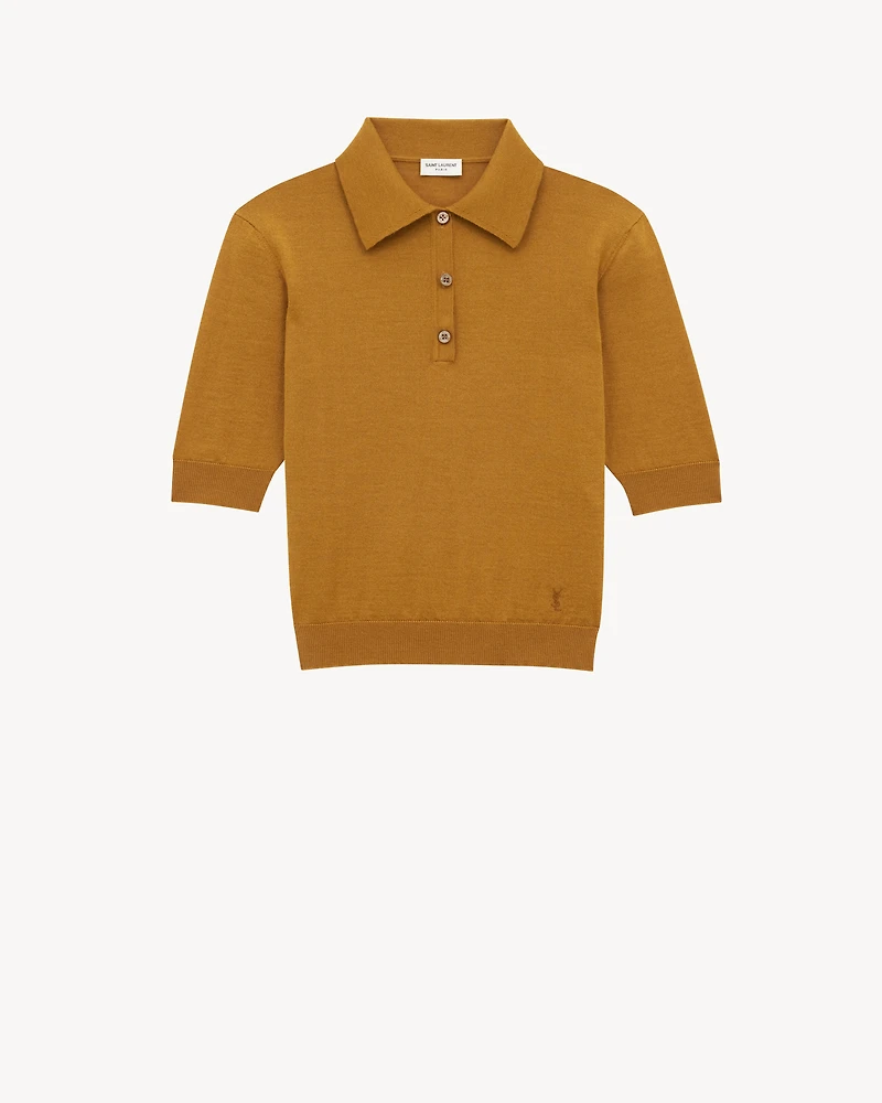 Polo Shirt Cassandre Cashmere, Wool, And Silk