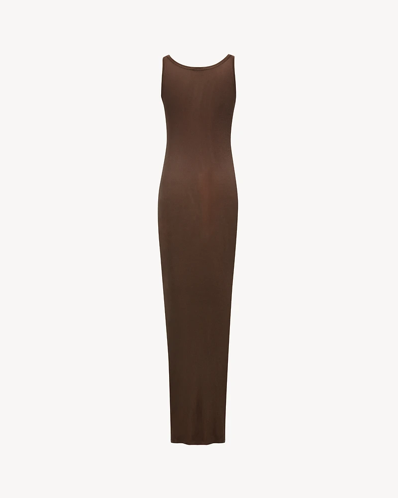 long tank dress rib knit