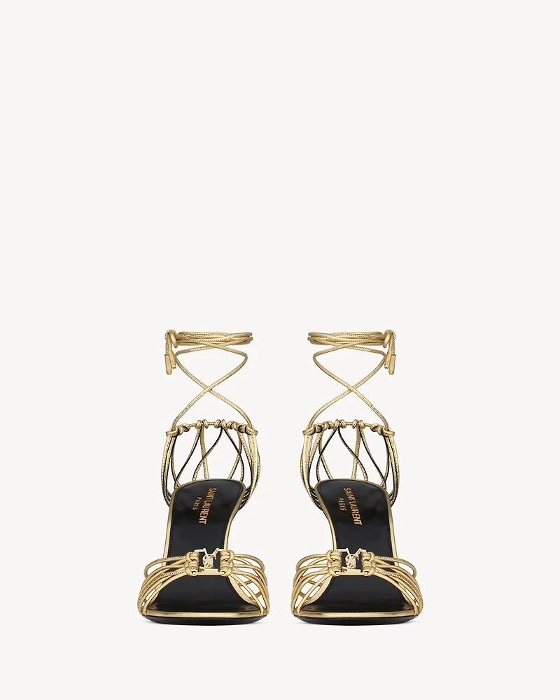 BABYLONE sandals metallic leather