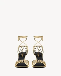BABYLONE sandals metallic leather